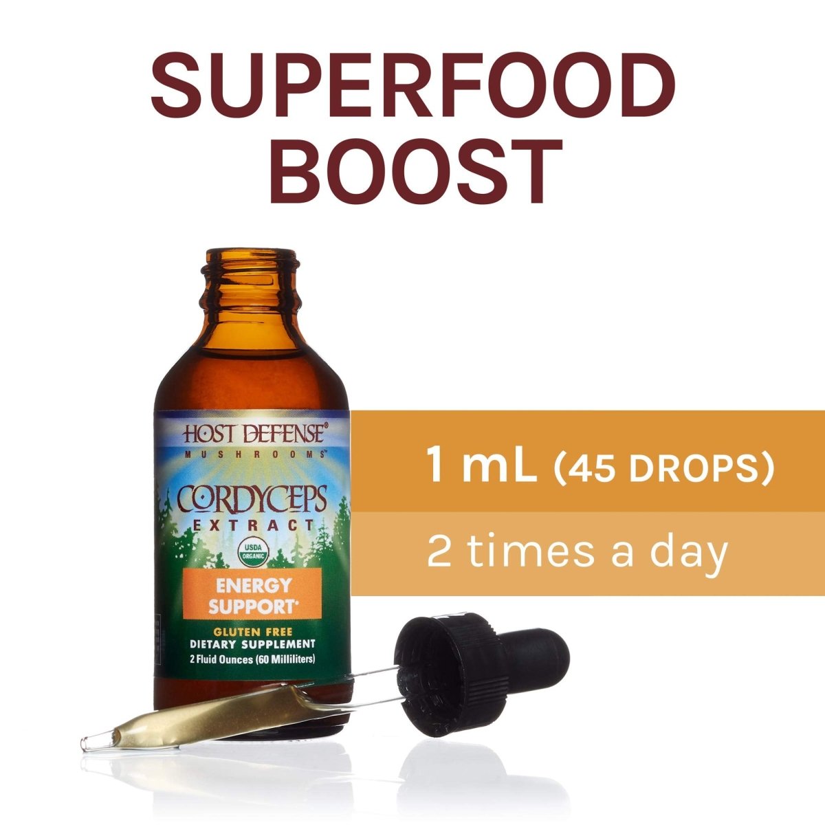 Host Defense Cordyceps Extract 2oz