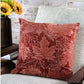 Auburn Leaves Embroidered Pillow