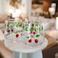 Hand-Painted Cherry Drinking Glass