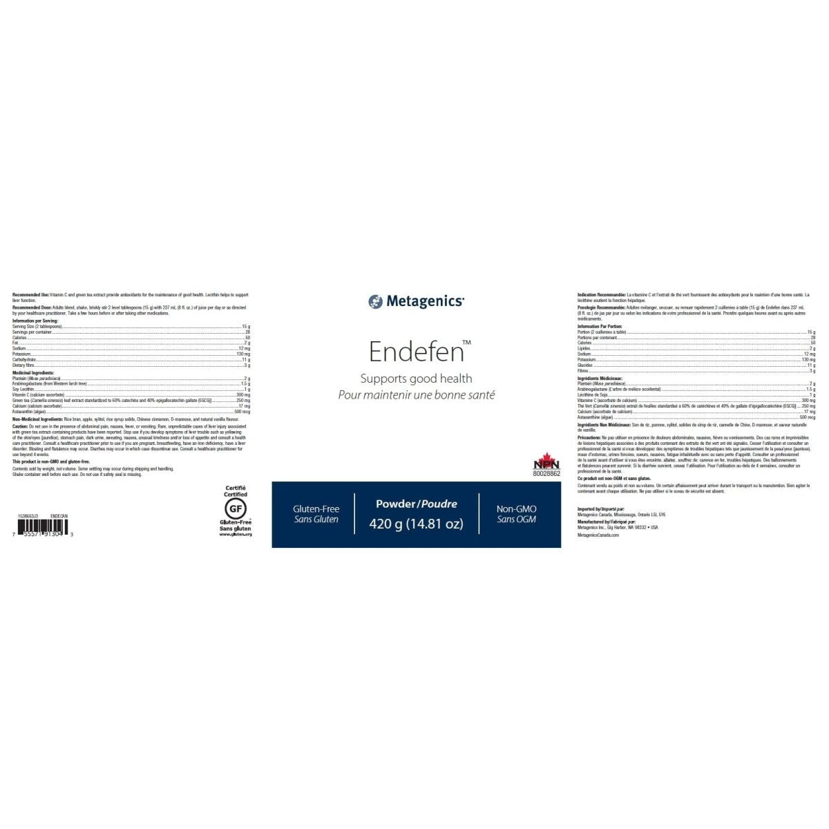 Metagenics Endefen 56 Servings