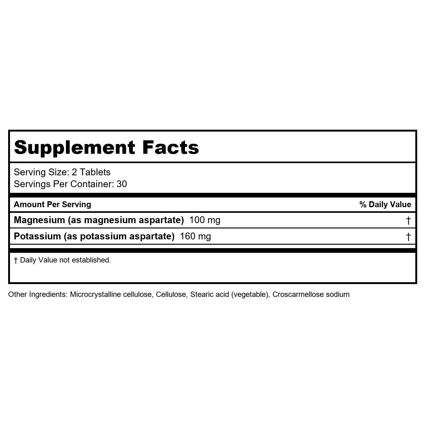 Metagenics Mg/K Aspartate Magnesium and Potassium 60 Tablets - TwinPak