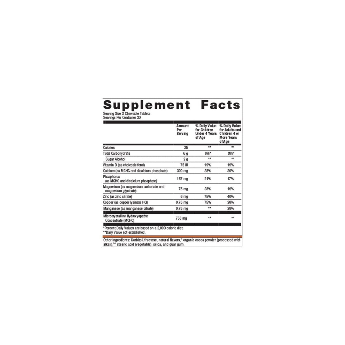 Metagenics Bone Builder Chewable 30 Servings