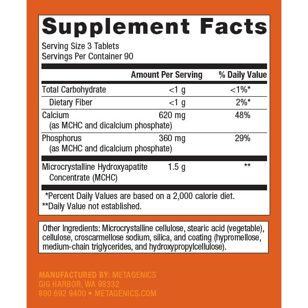 Metagenics Bone Builder Enhanced Bone Support 270 Count (Pack of 1)