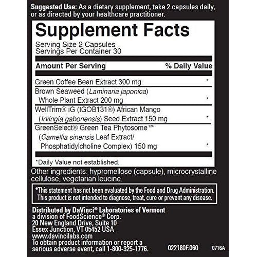 Adipo-Leptin Benefits - 60 Vegetarian Capsules