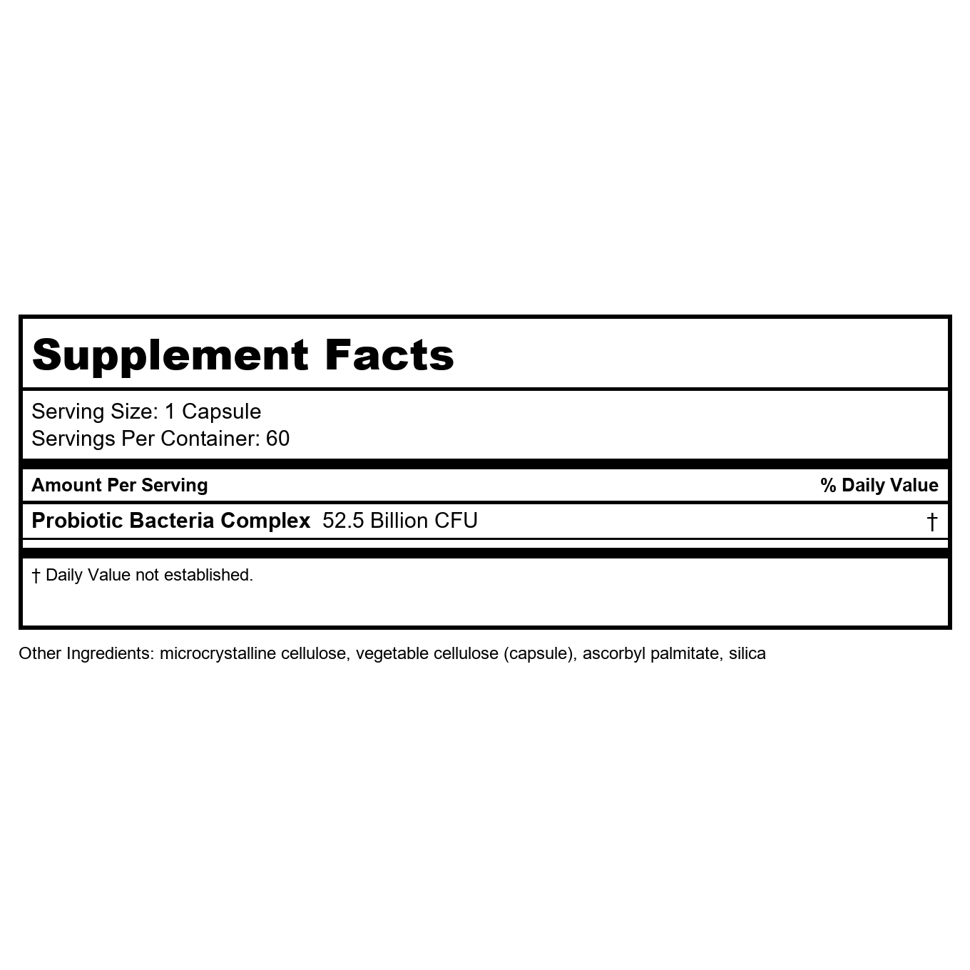 Davinci Laboratories Nondairy Probiotic 50 60 Veg Caps