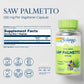 SOLARAY Saw Palmetto Berry 580 mg, Healthy Prostate and Urinary Tract Support from Fatty Acids & Plant Sterols for Men and Women, Non-GMO, Vegan & Lab Verified, 50 VegCaps, 50 Servings