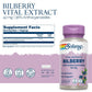 SOLARAY Bilberry Berry Extract 42 mg, Eye Health & Circulation Support, with 36% Anthocyanosides, Vegan, 60 VegCaps
