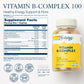 SOLARAY Vitamin B-Complex 100 mg - Vital Support for Energy, Blood Cells & Nerves - 100 VegCaps (100 Count)