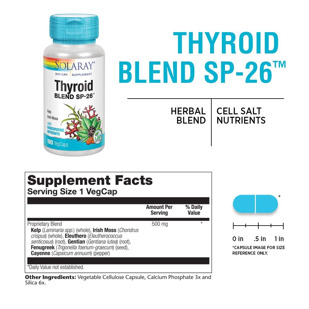 SOLARAY Thyroid Blend SP-26 100 VegCaps