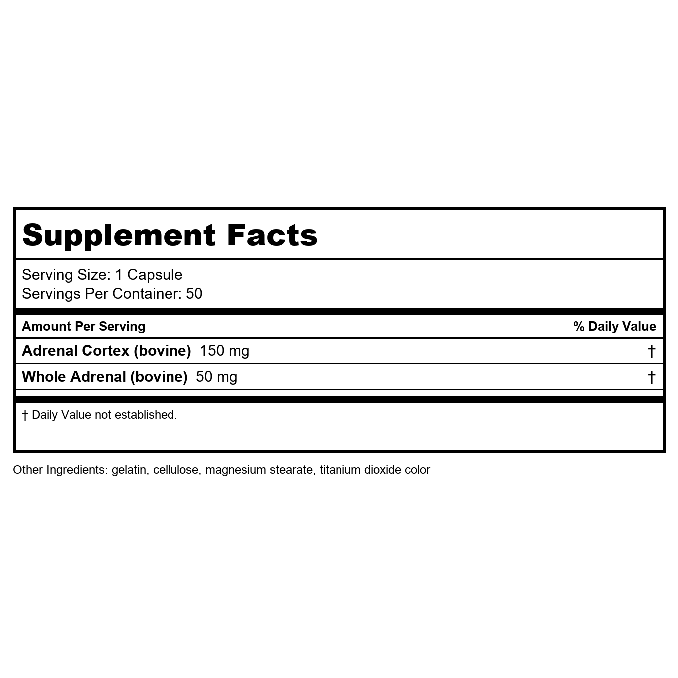 Title: Nature's Way ADRENergize - Cortex & Whole Adrenal Blend, 50 Capsules