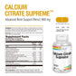 Solaray Calcium Citrate Supreme 800mg Advanced Bone Support Blend 30 Servings 180 VegCaps