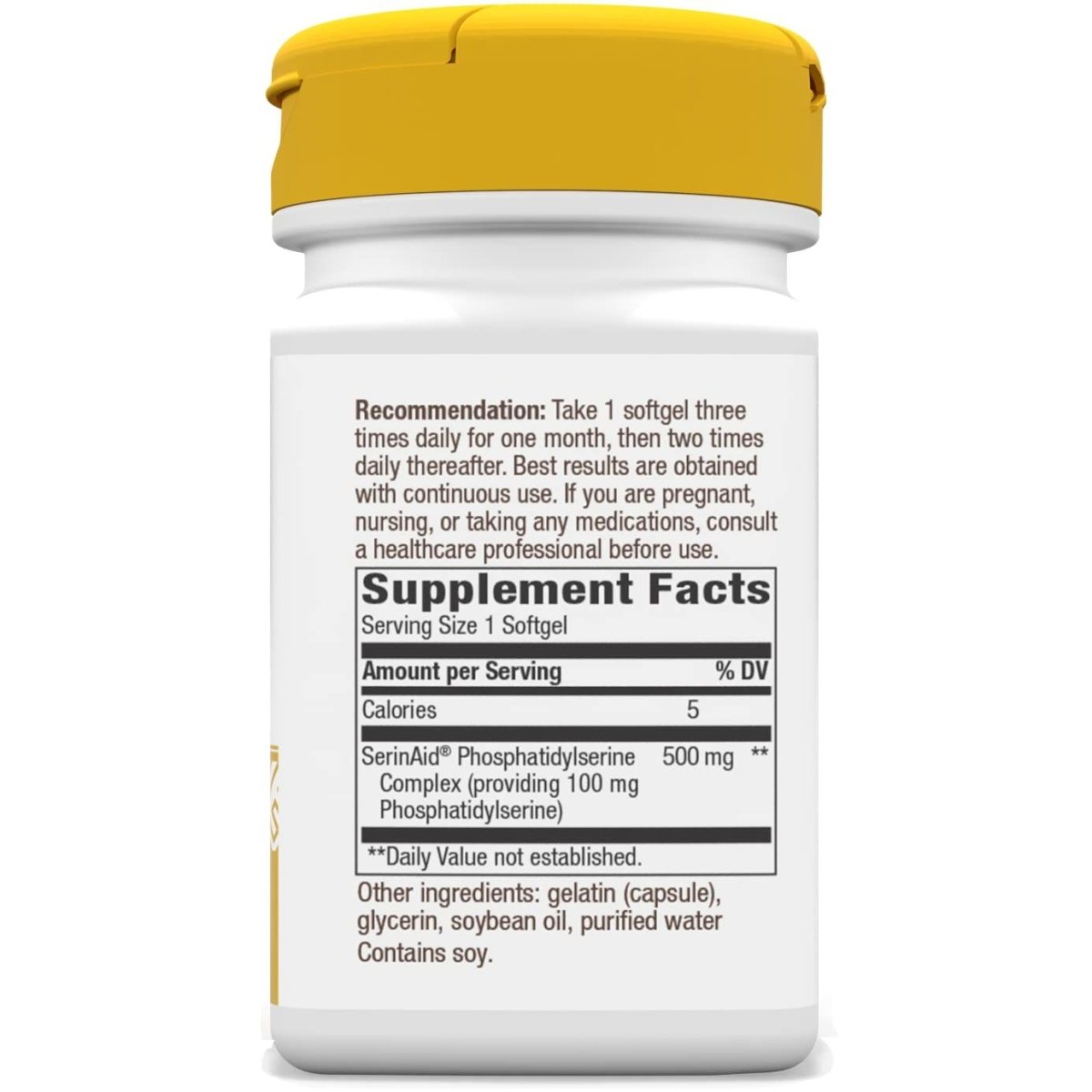Nature's Way Phosphatidylserine, Supports Brain Function, 60 Softgels