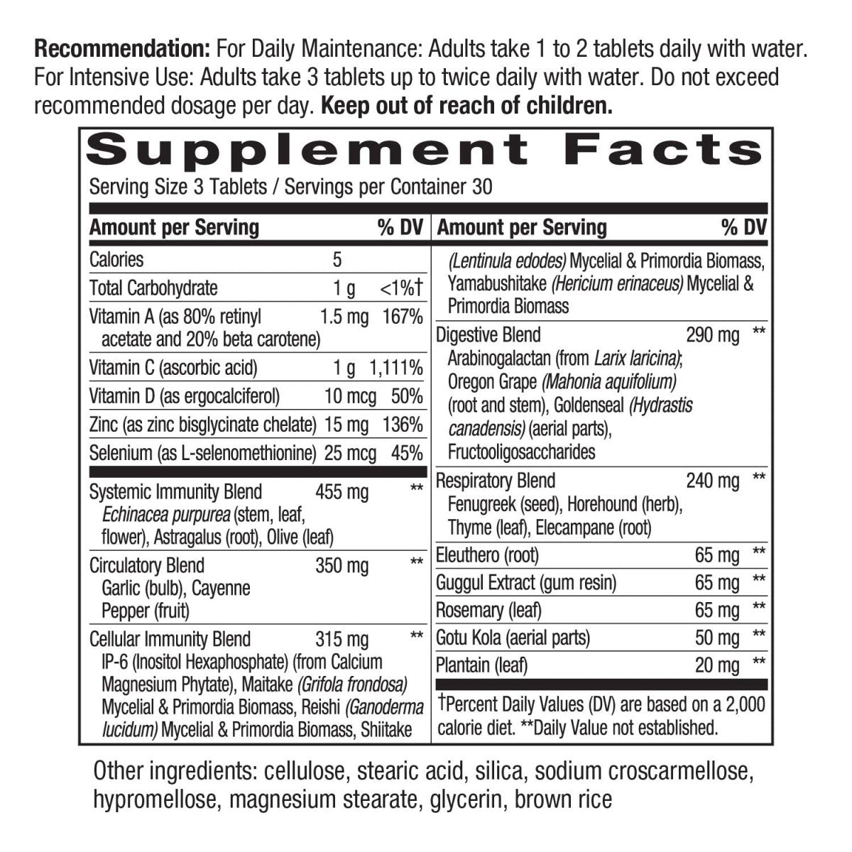 Nature's Way Systemwell Ultimate Immunity Multi-System Support, 90 tablets
