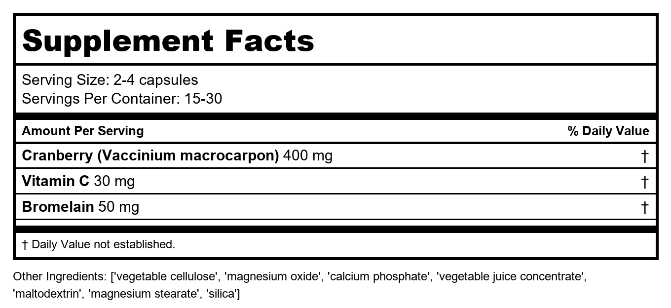 Solaray - Cranactin, 400 mg, 60 capsules
