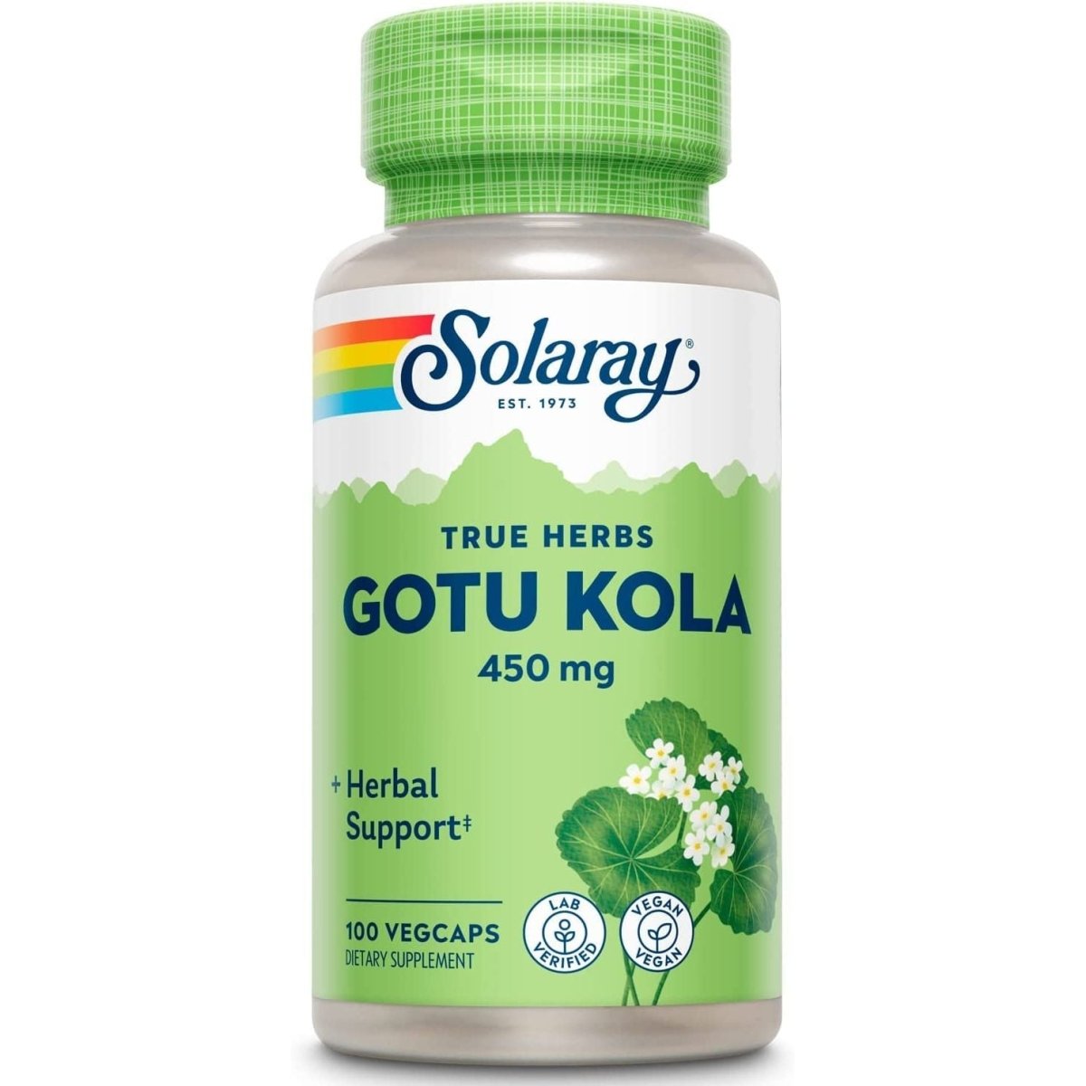 Gotu Kola 450mg Solaray 100 VegCaps
