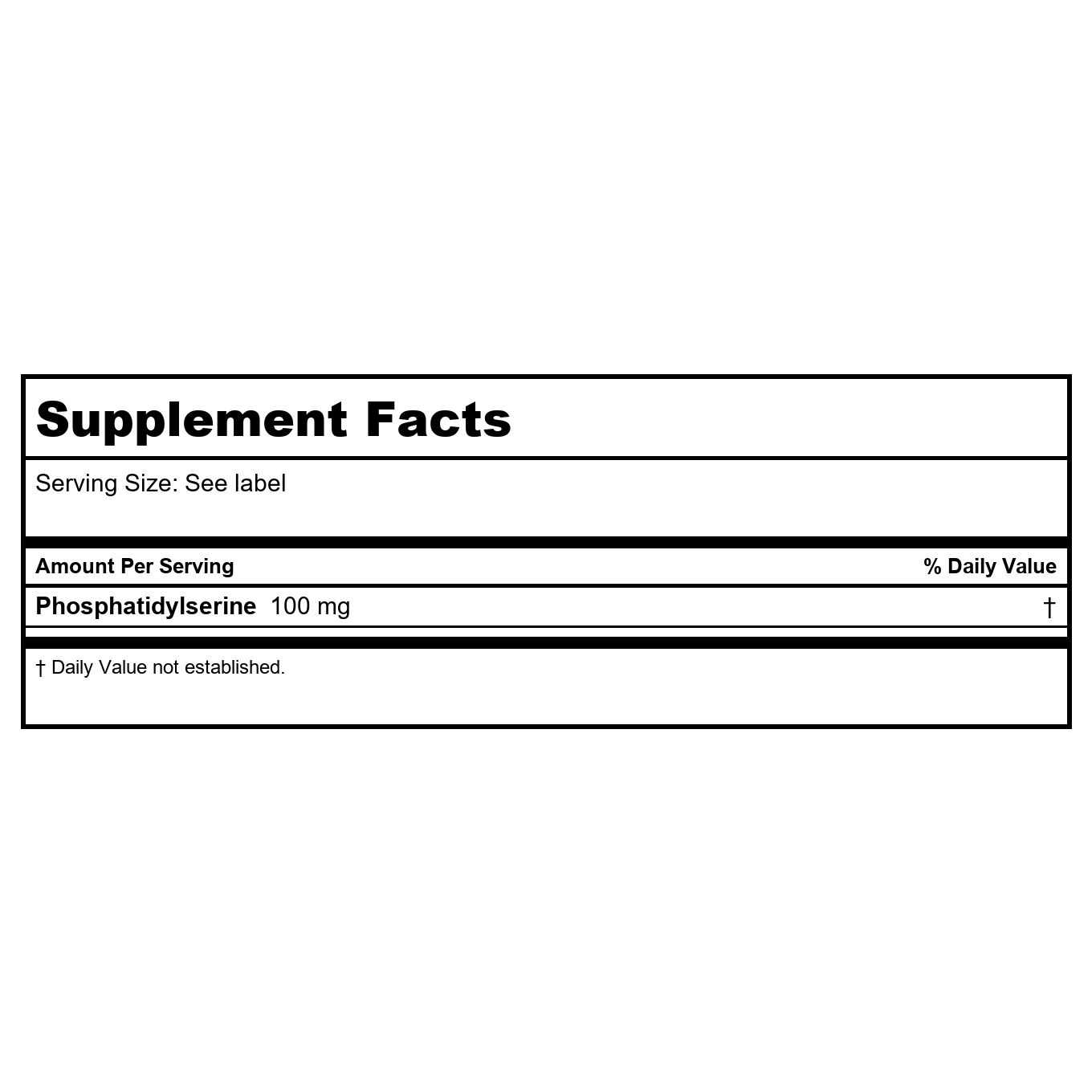SOLARAY Sunflower Phosphatidylserine Non GMO, Softgel (Btl-Plastic) 100mg 30ct