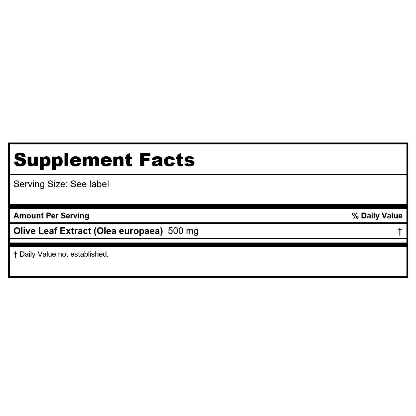 SOLARAY Guaranteed Potency Olive Leaf Extract Double Strength, Veg Cap (Btl-Plastic) 500mg 30ct