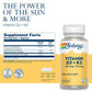 Solaray D3 5000IU with K2 - Vitamin D and K2 Combination - 60 Vegetarian Capsules
