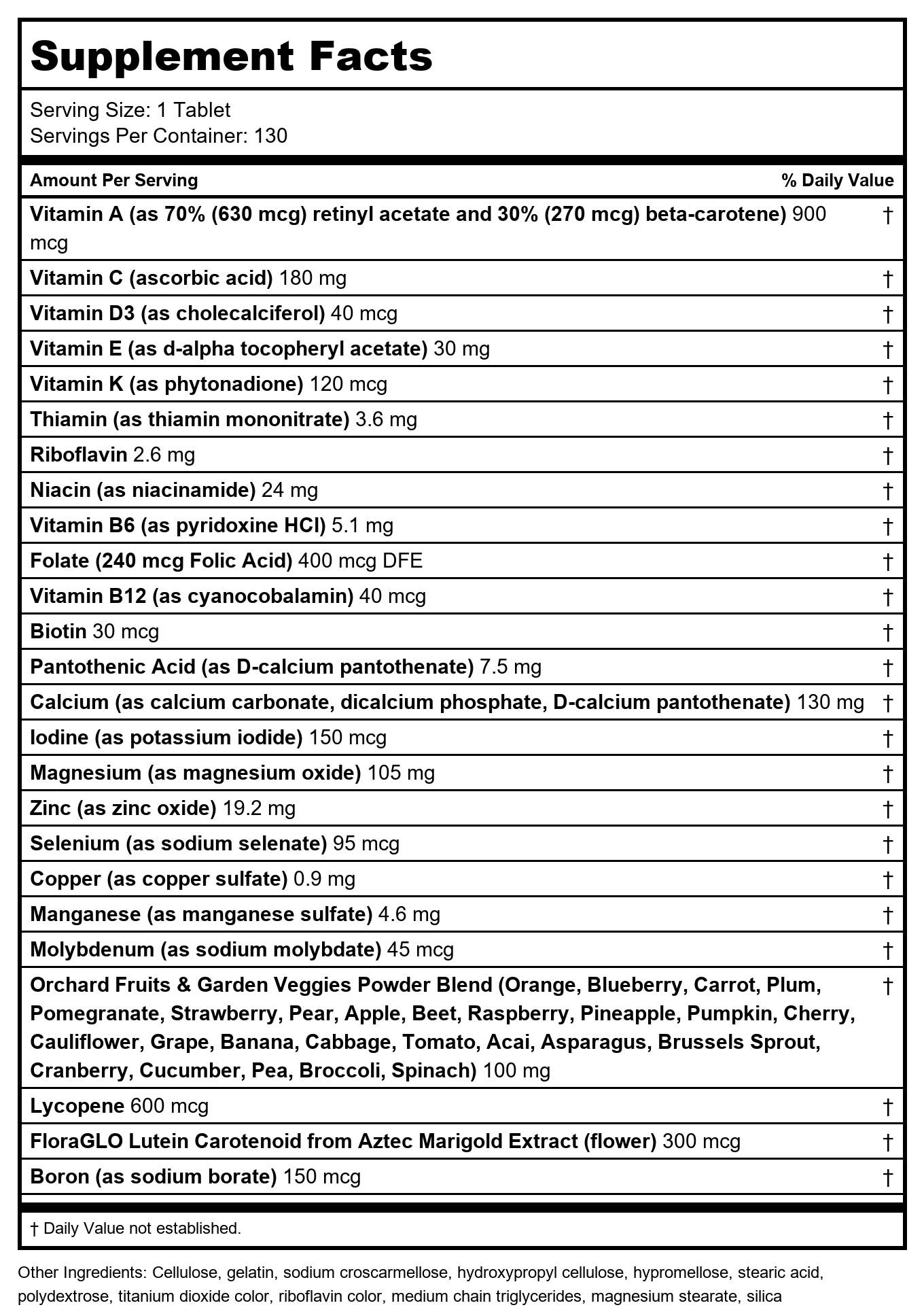 Nature's Way Alive! Men's 50+ Complete Multivitamin - Comprehensive Support for Multiple Body Systems - High Potency B-Vitamins - 130 Tablets
