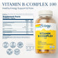 Solaray Vitamin B Complex 100 mg - Comprehensive B Vitamins for Healthy Energy and Vitality - 250 VegCaps