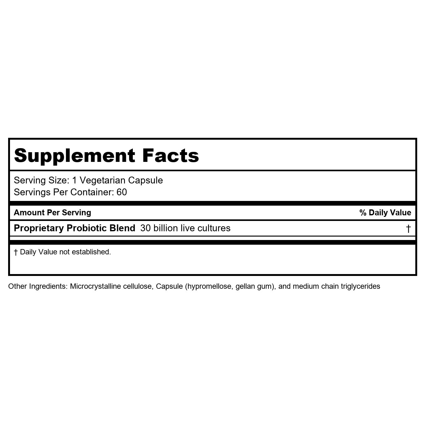 RENEW LIFE Ultimate Flora Adult 50+ Probiotic 30 Billion, 60 CT