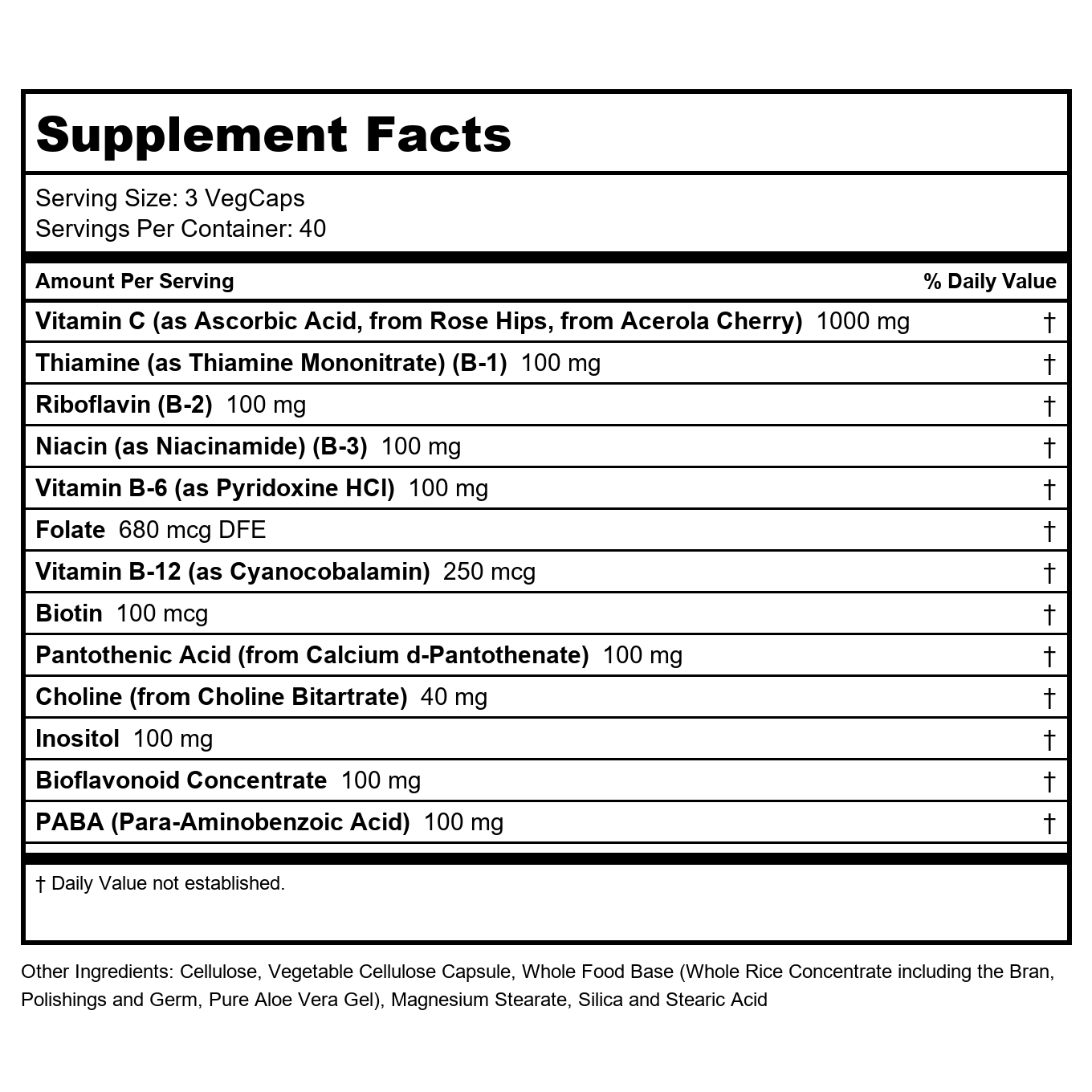 SOLARAY B Stress AM Two Stage Timed Release Supplement 120 Count