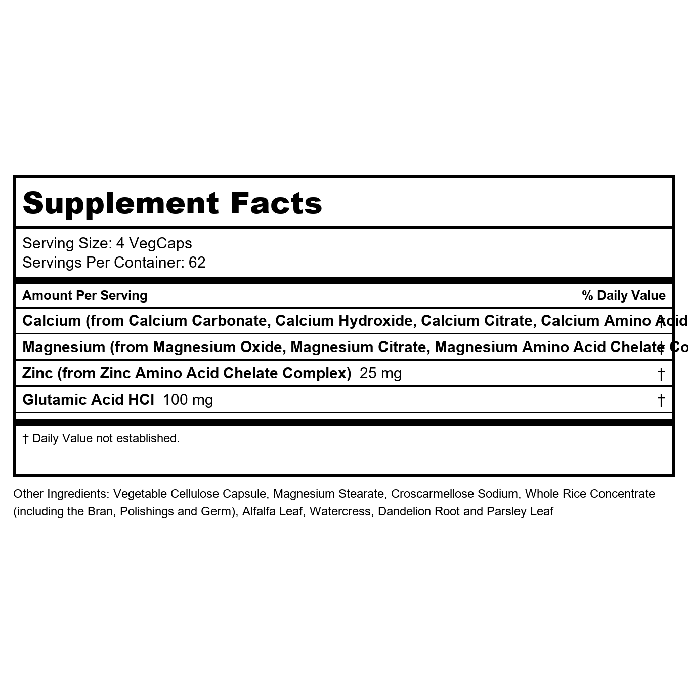 Solaray - Calcium Magnesium Zinc - 250 Vegetarian Capsules
