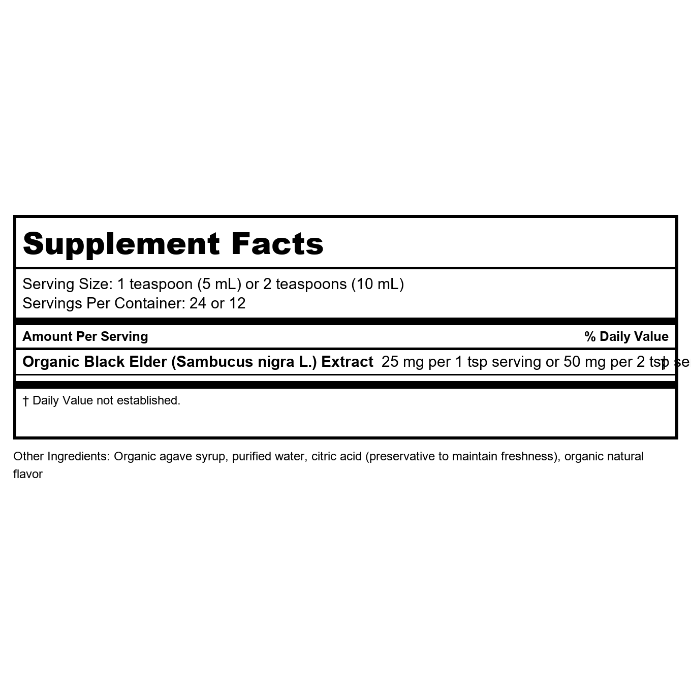 Nature's Way Sambucus Organic Elderberry Syrup for Kids - 4 Fl. Oz
