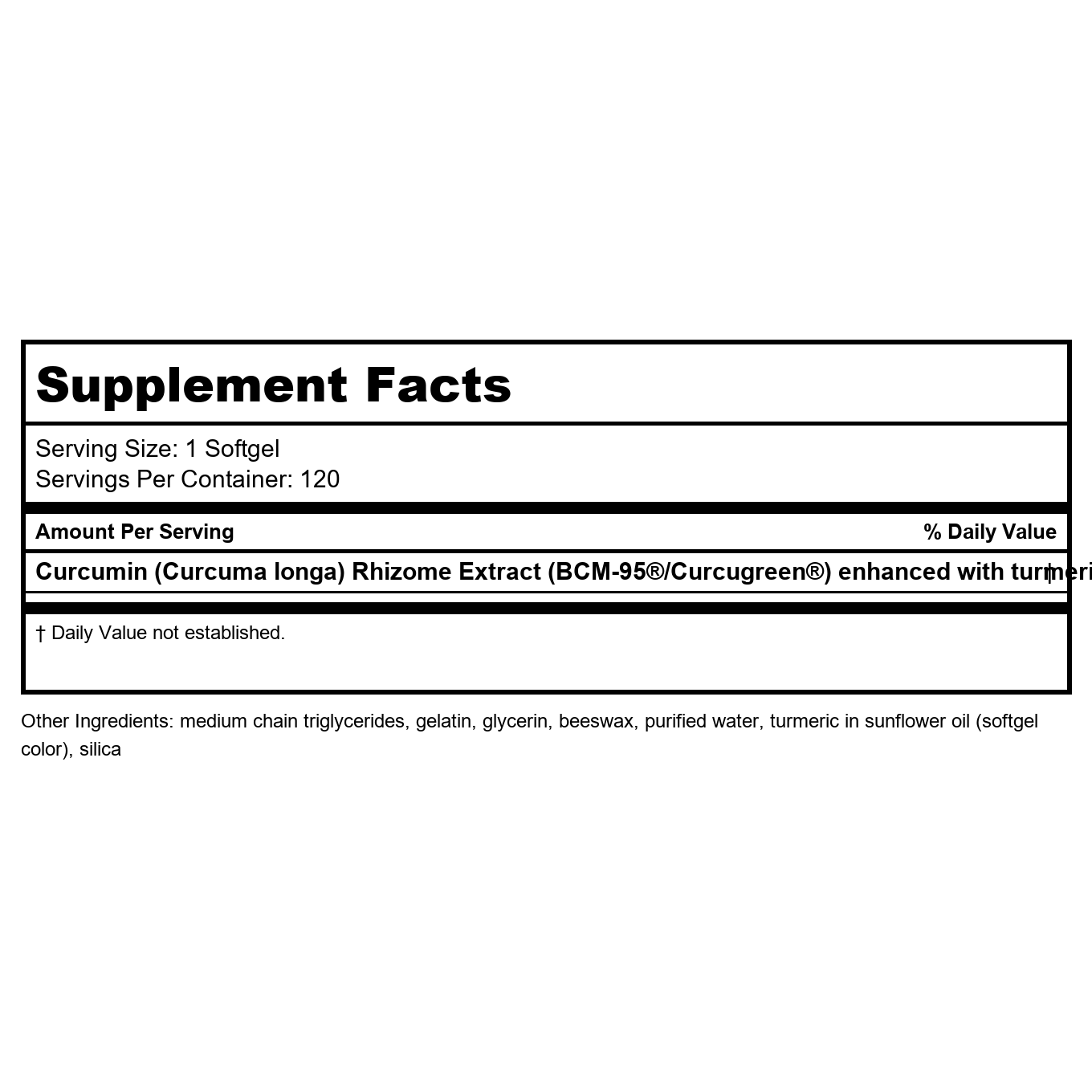 EuroMedica CuraPro 750mg 120 Softgels