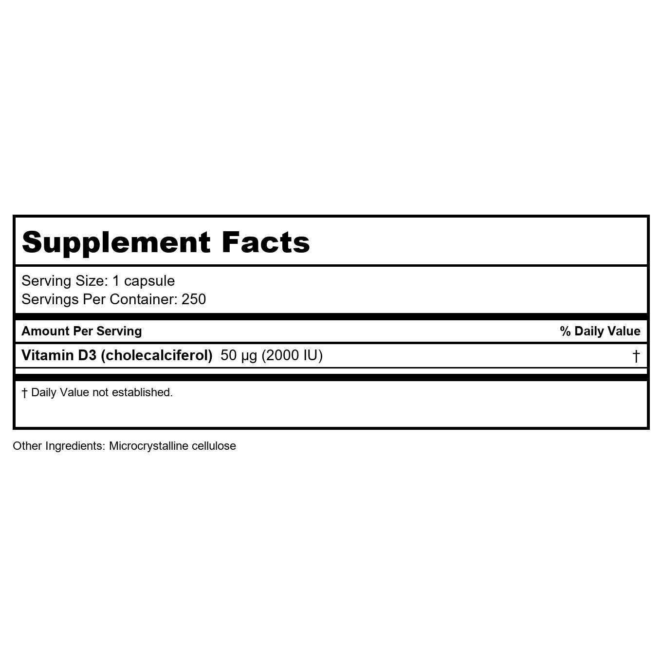 BioTech D3-5 250 Capsules - 2 Pack
