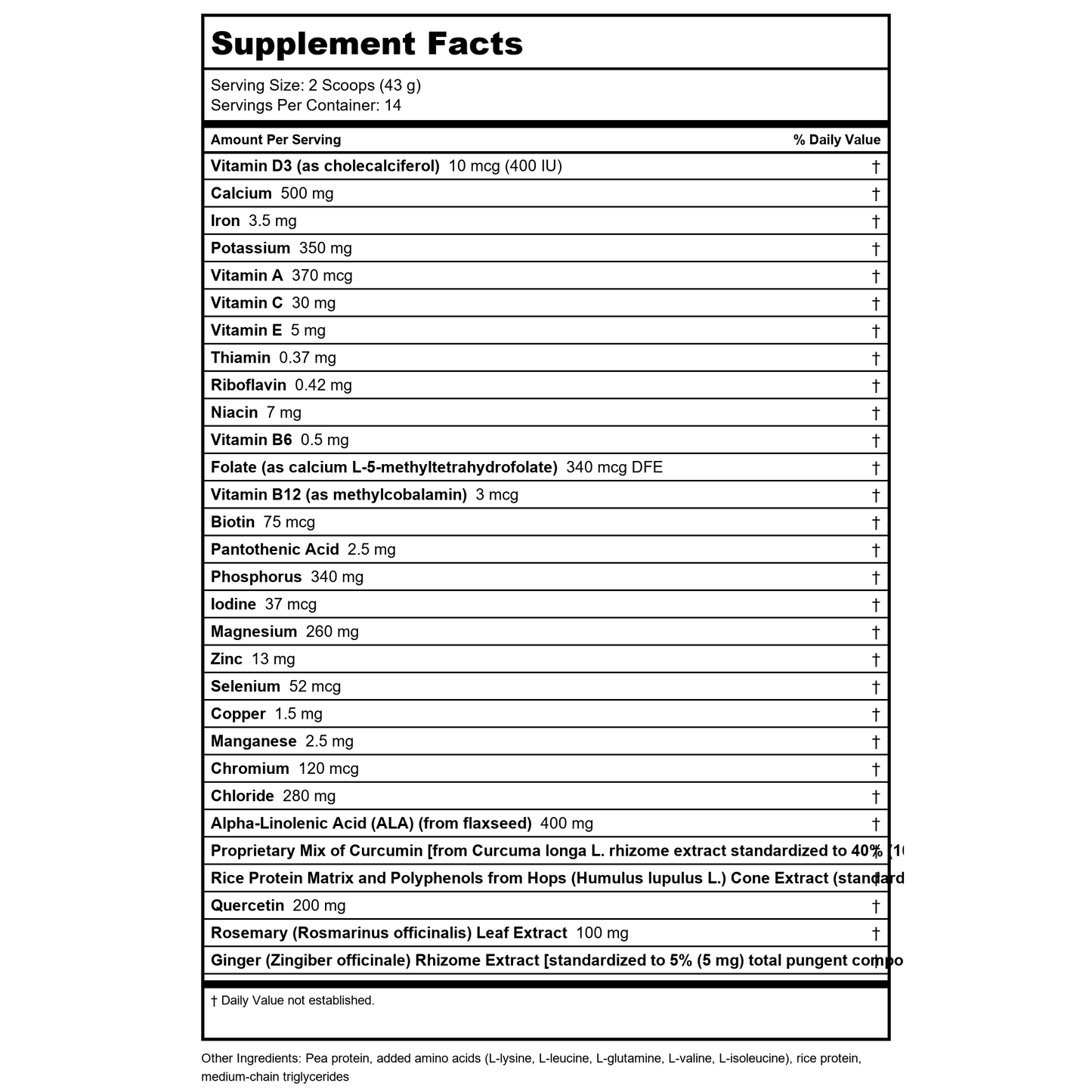 Metagenics UltraInflamX Plus 360 Mango 14 Servings