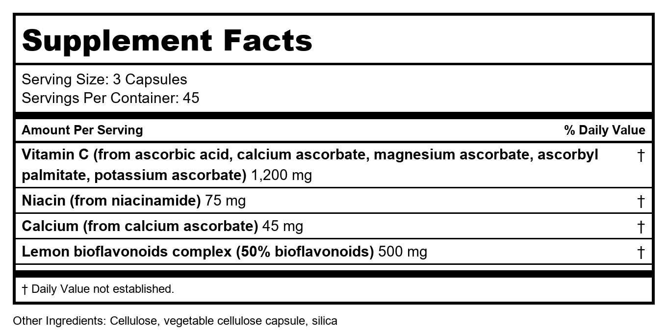 Nutra BioGenesis BioPotent C 135 Capsules
