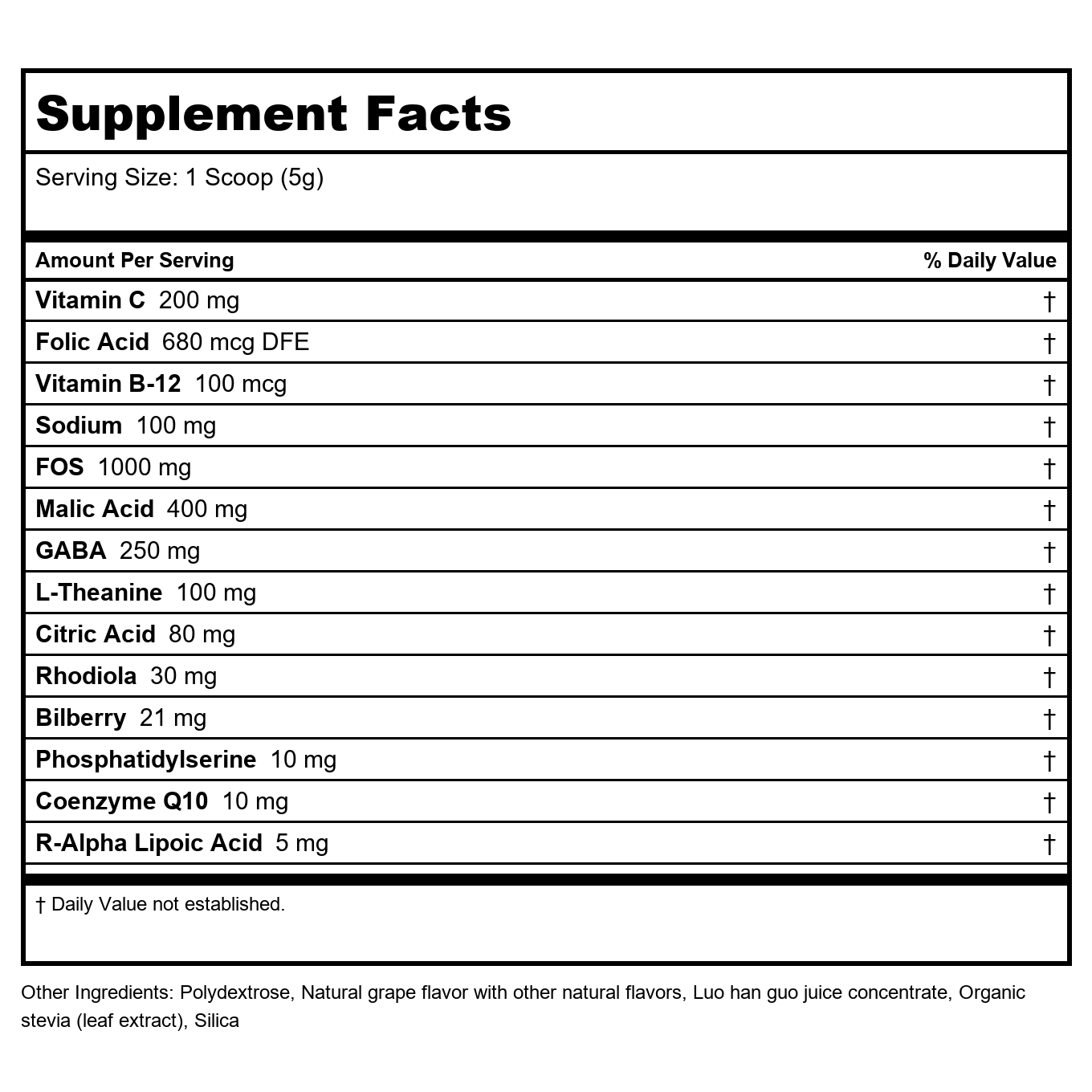 Nutra BioGenesis Focus Fizz 150grams