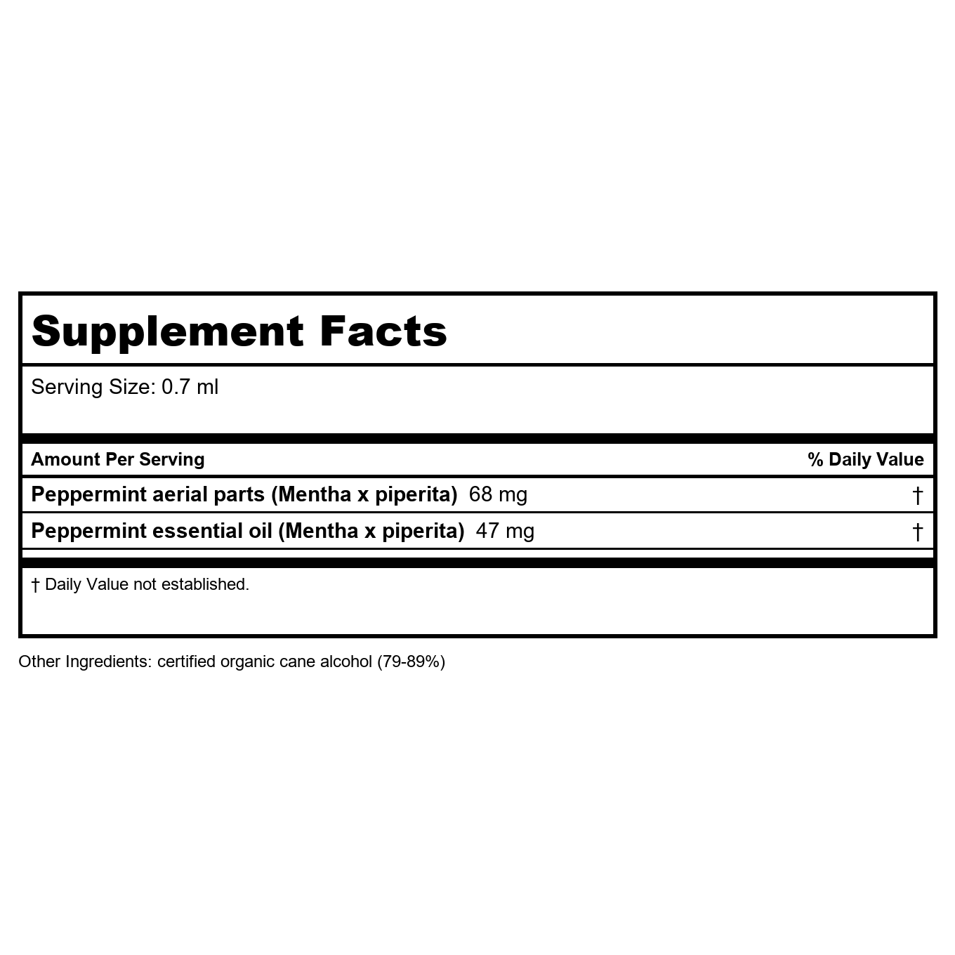 Herb Pharm Peppermint Spirits 1oz - 2 Pack