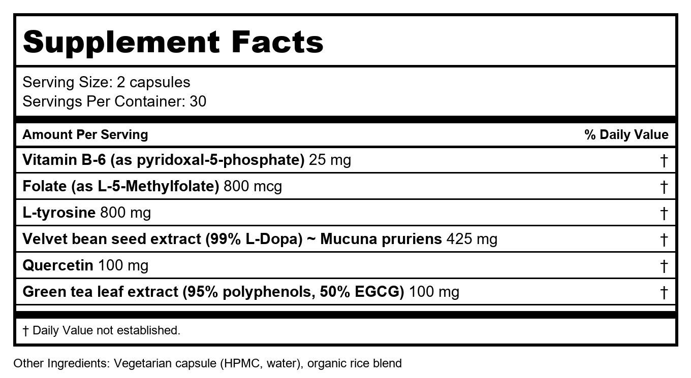 Vitanica Dopamine Assist 60 Vcaps