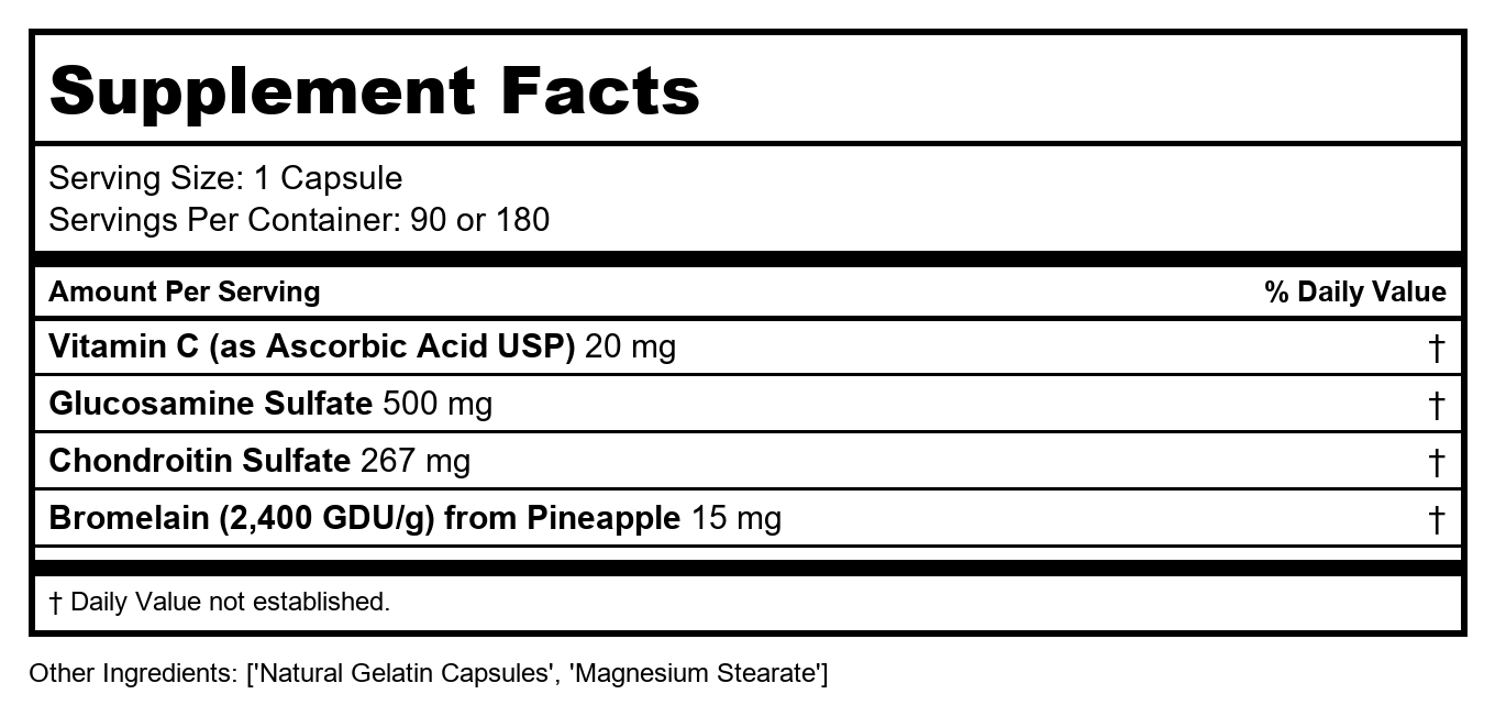Ortho Molecular Chondro-Flx 180 Capsules