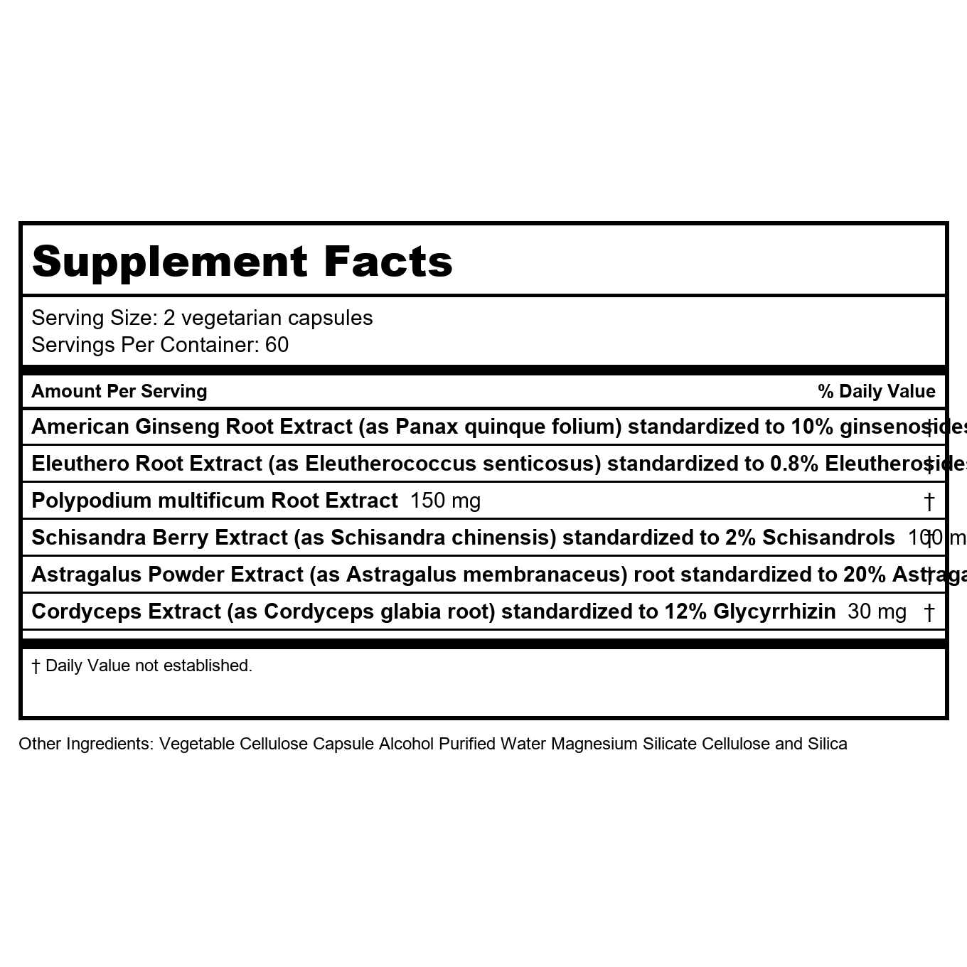 Vital Nutrients Energy Plus 120 Capsules