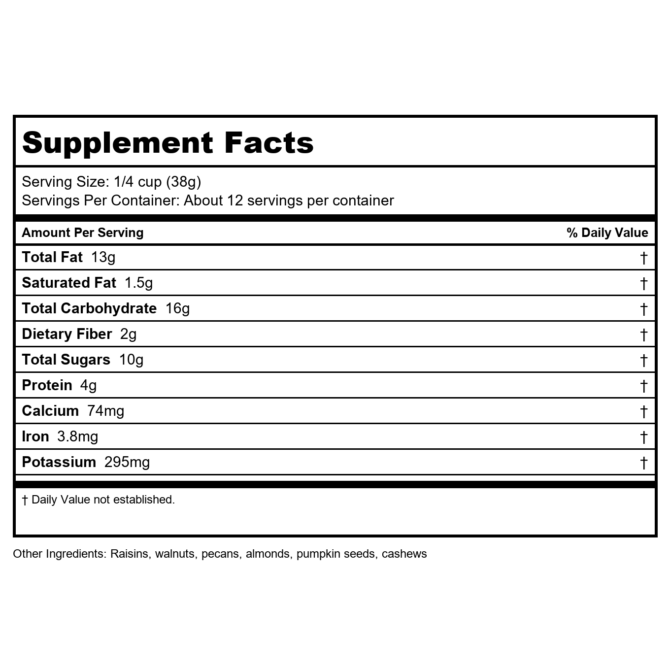 Now Real Food Raw Energy Nut Mix 16oz - 7030
