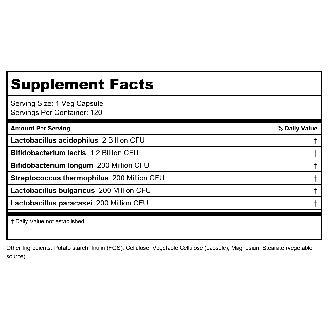 Now Foods Acidophilus 4x6 120 Vcaps - 2922