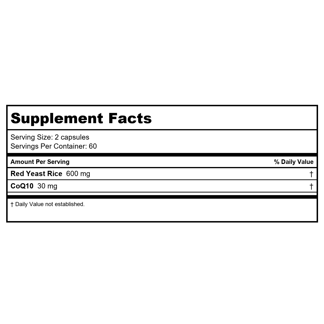 Now Foods Red Yeast Rice 600 mg with CoQ10 30 mg 120 Vcaps - 3334