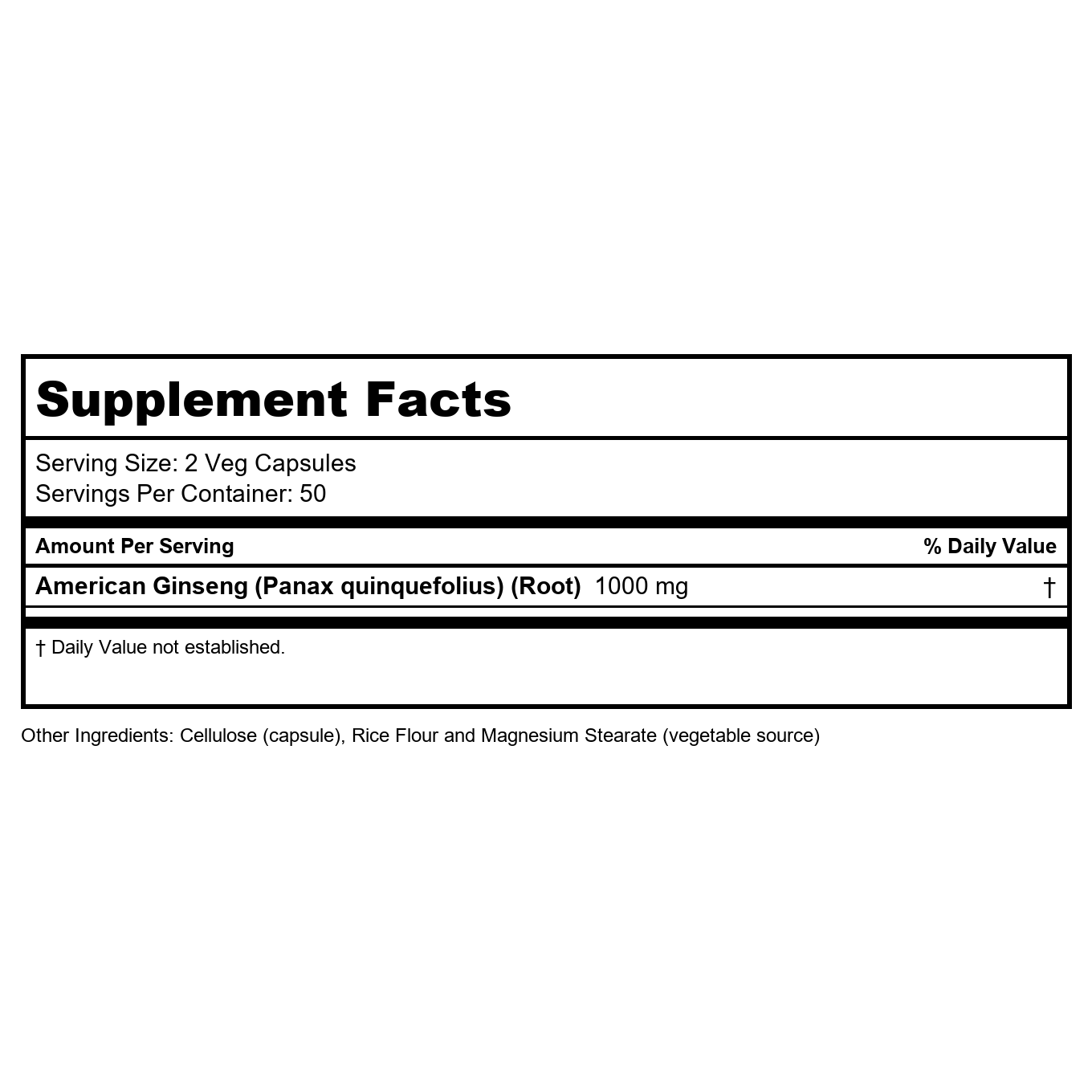 Now Foods American Ginseng 500 mg 100 Vcaps - 4004
