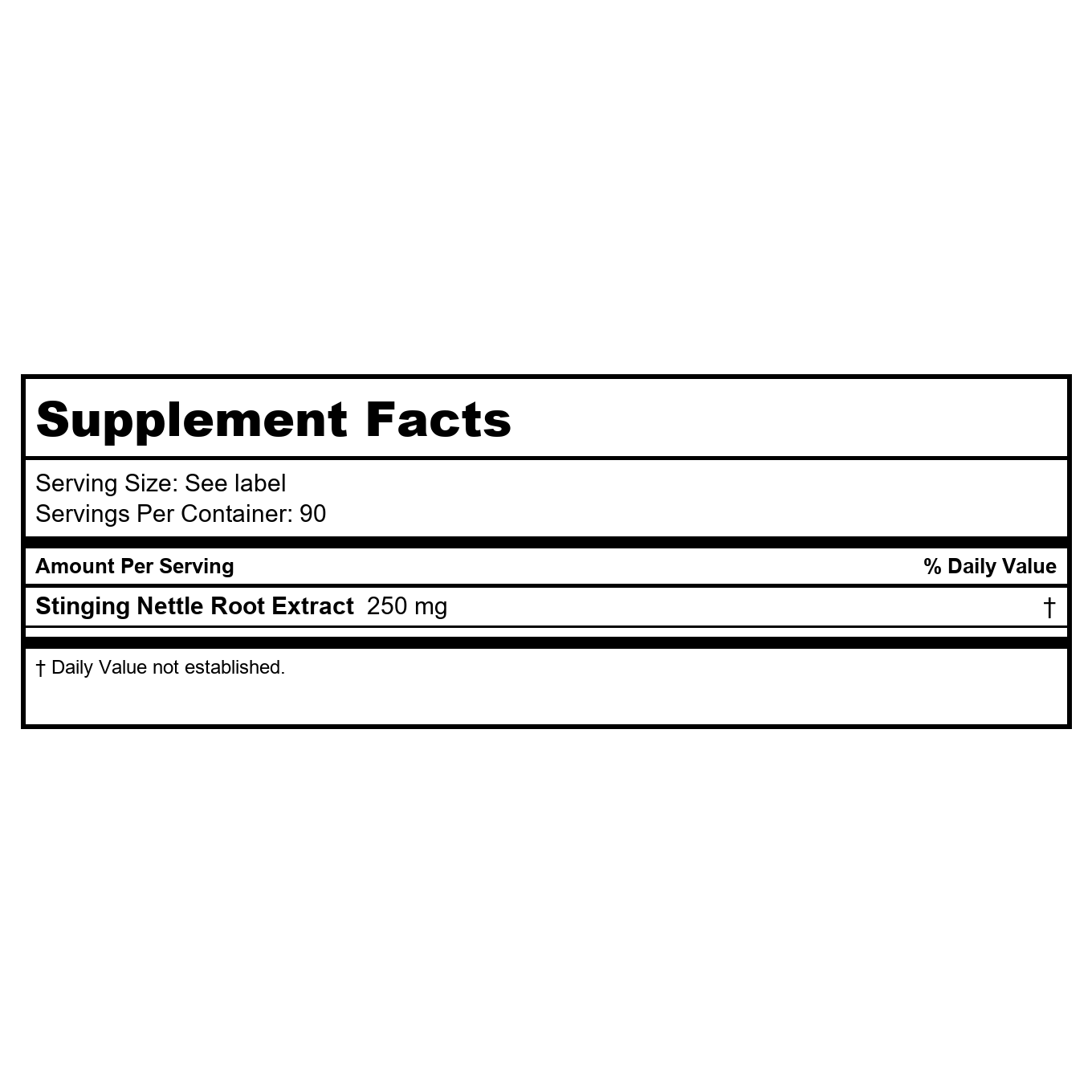 Now Foods Stinging Nettle Root Extract 250 mg 90 Capsules - 4719