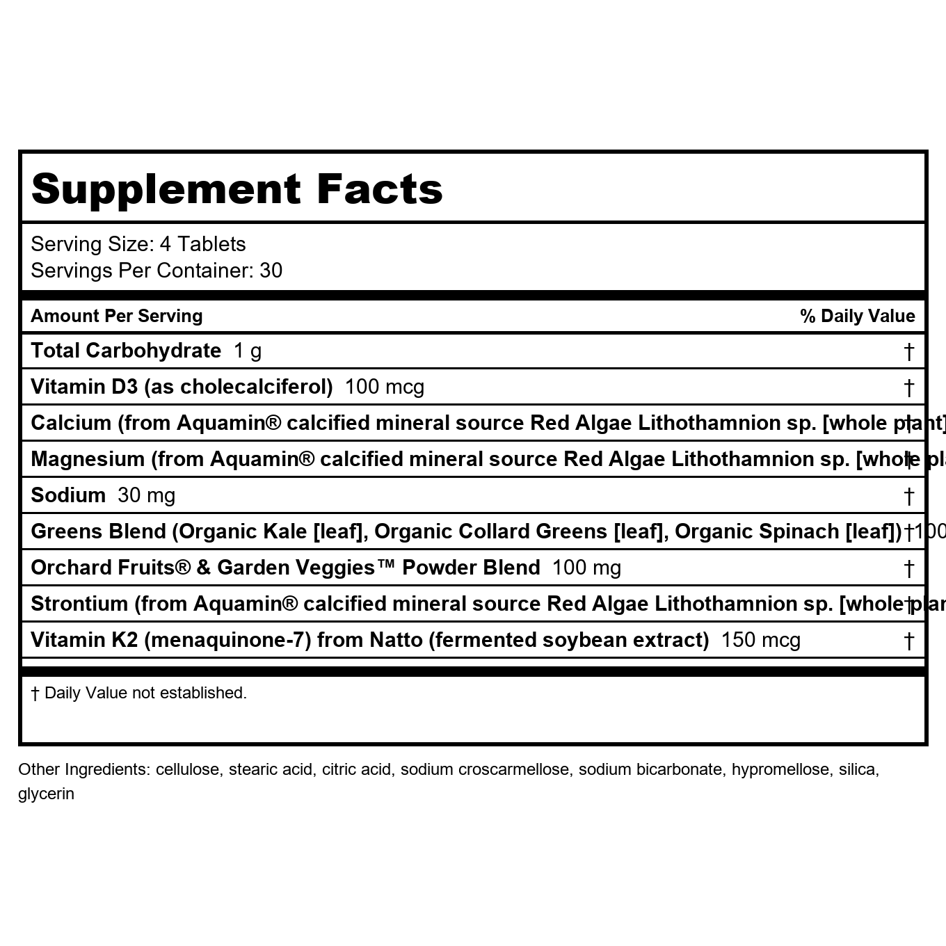 Nature's Way Alive! Calcium Bone Support Formula 120 Tablets