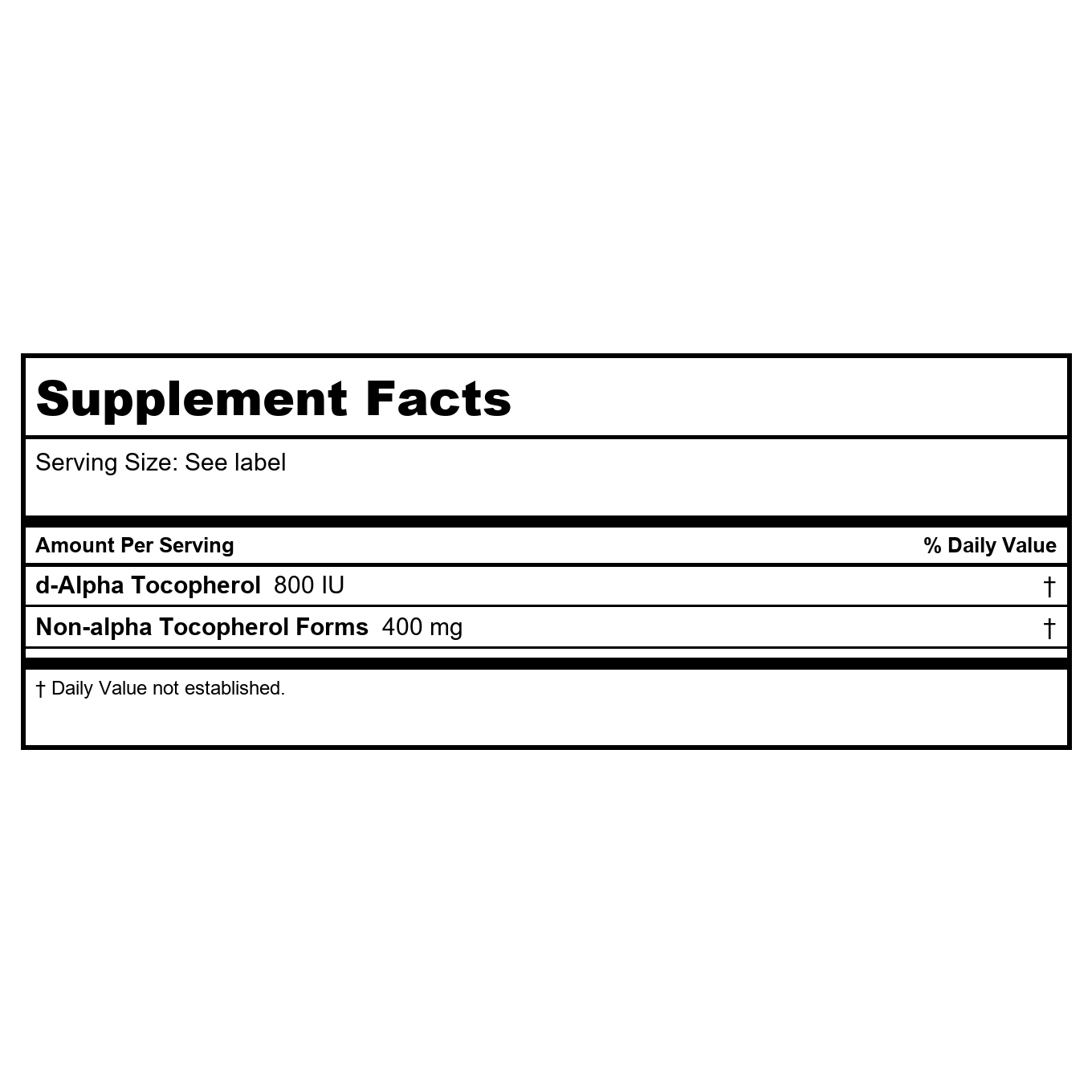 Ortho Molecular Natural Vitamin E Mixed Tocopherols 120 Softgels