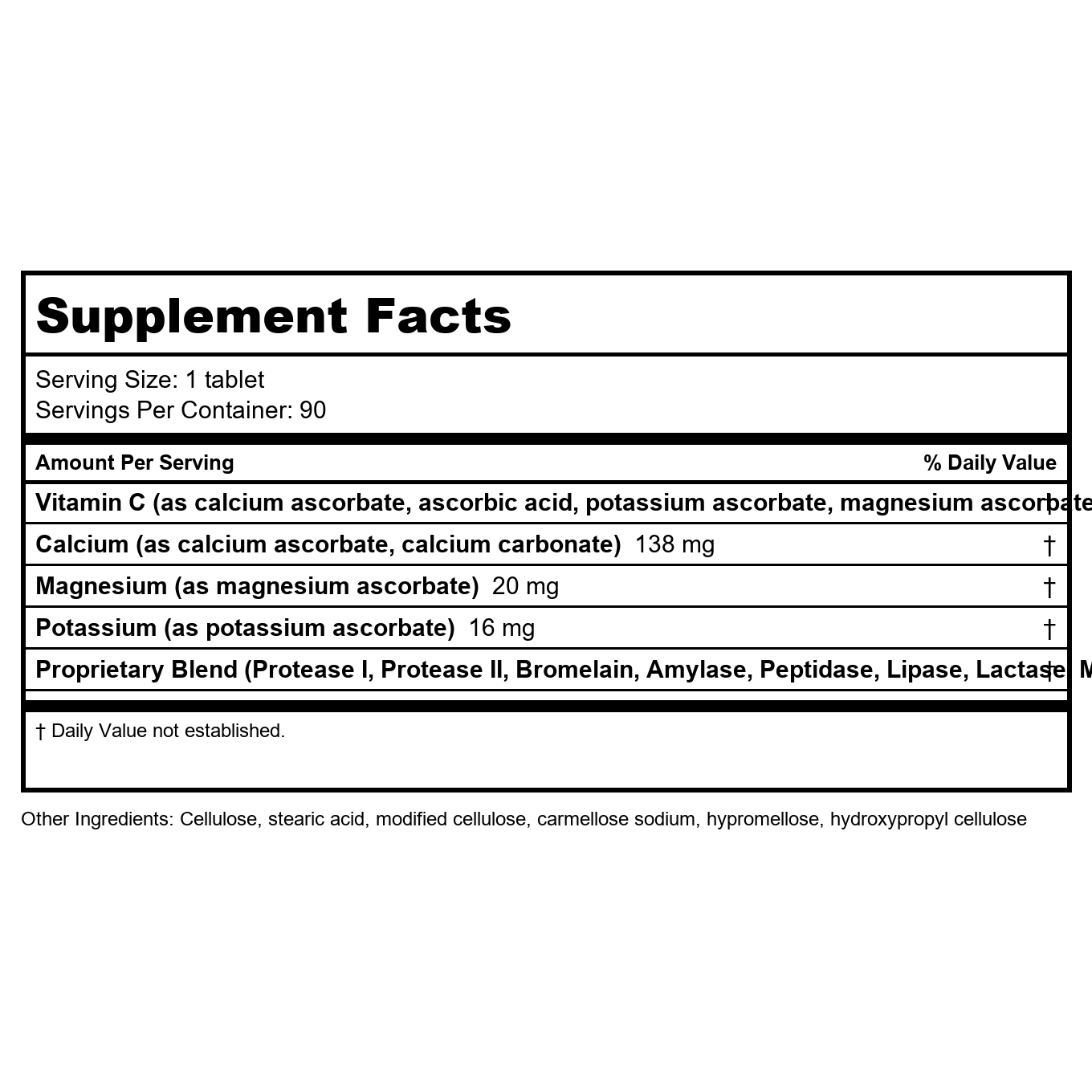 Apex Energetics C-Zyme 1000 90 Tablets - Z04