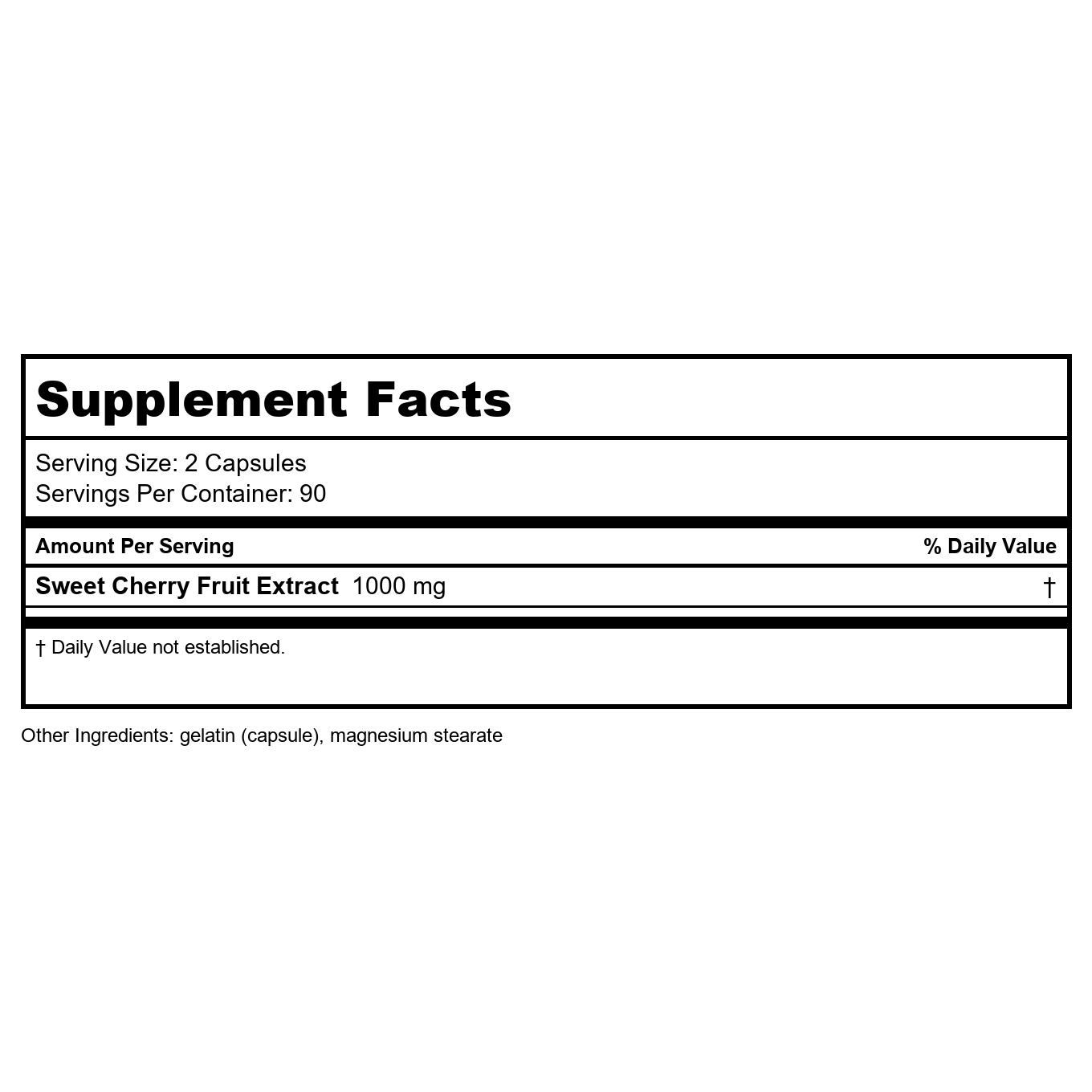 Nature's Way Cherry Fruit Extract 180 Capsules