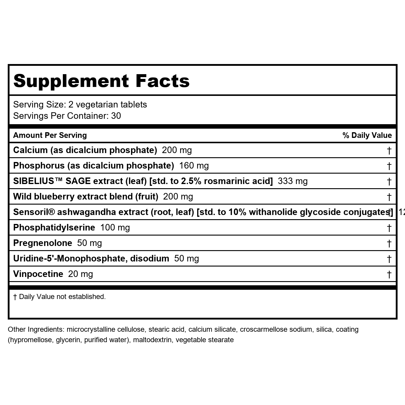 Life Extension Cognitex Elite Pregnenolone 60 Tablets - 2 Pack