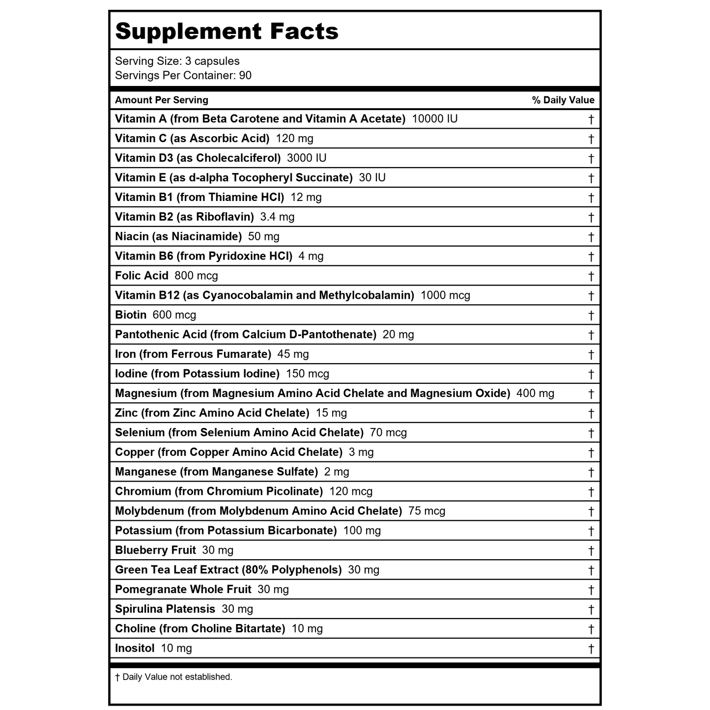 Bariatric Advantage Ultra Multi without Iron 270 Capsules
