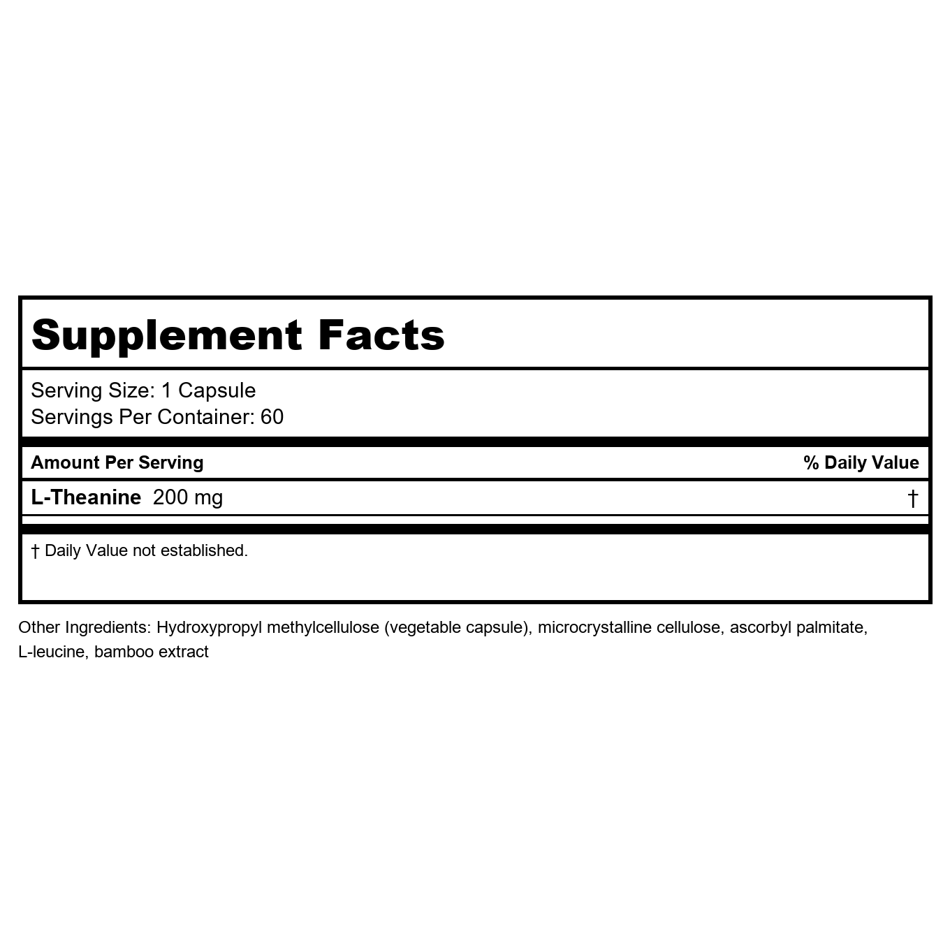 NuMedica L-Theanine 60 Vcaps