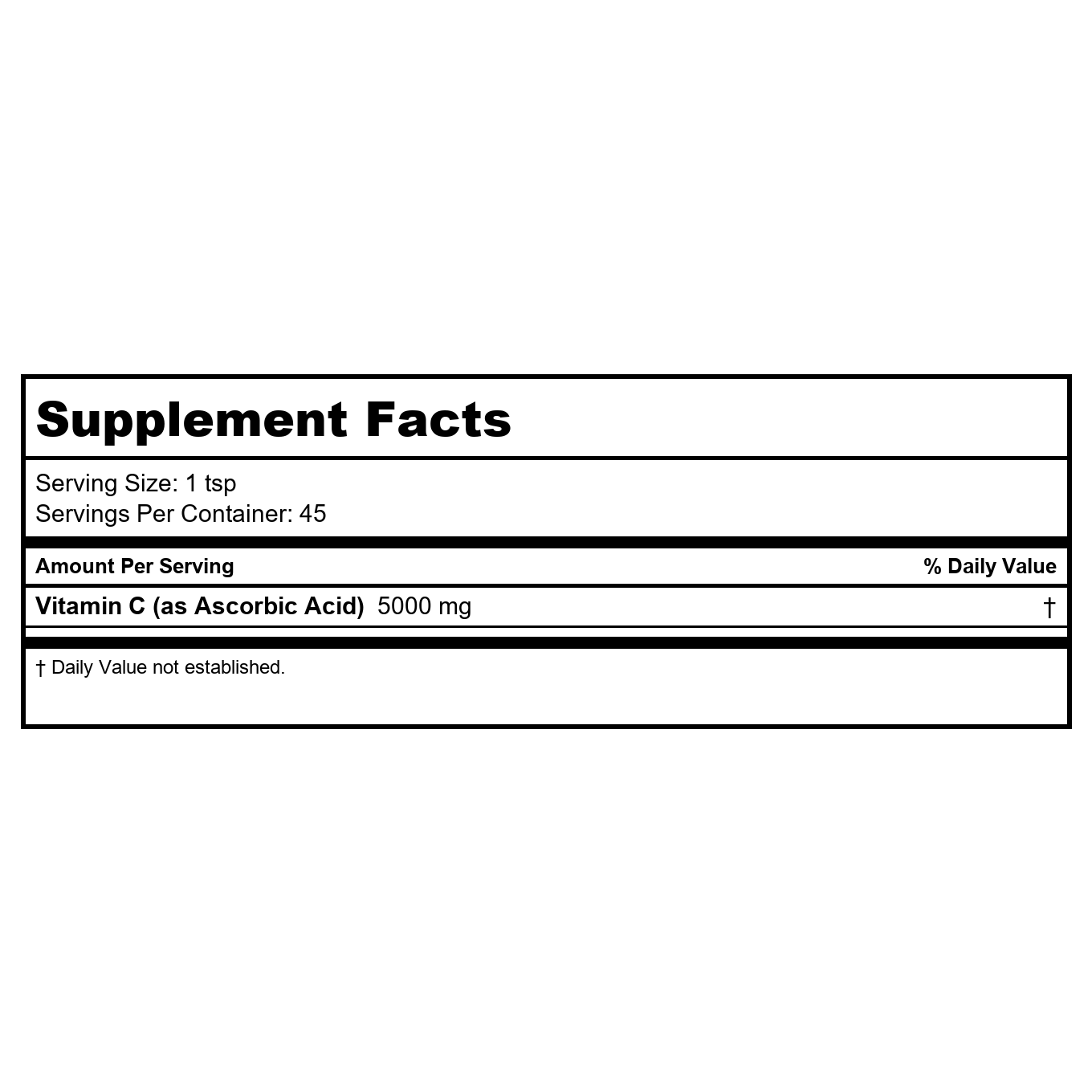 Thompson Vitamin C Powder 5,000mg 8oz
